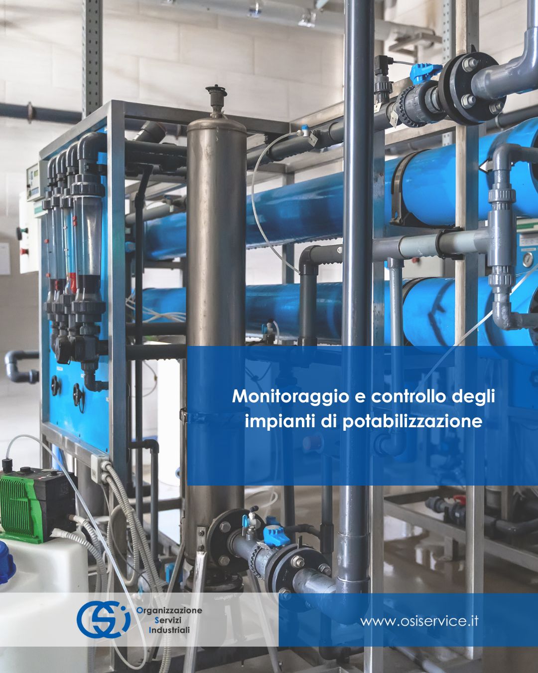 monitoraggio impianti trattamento acqua